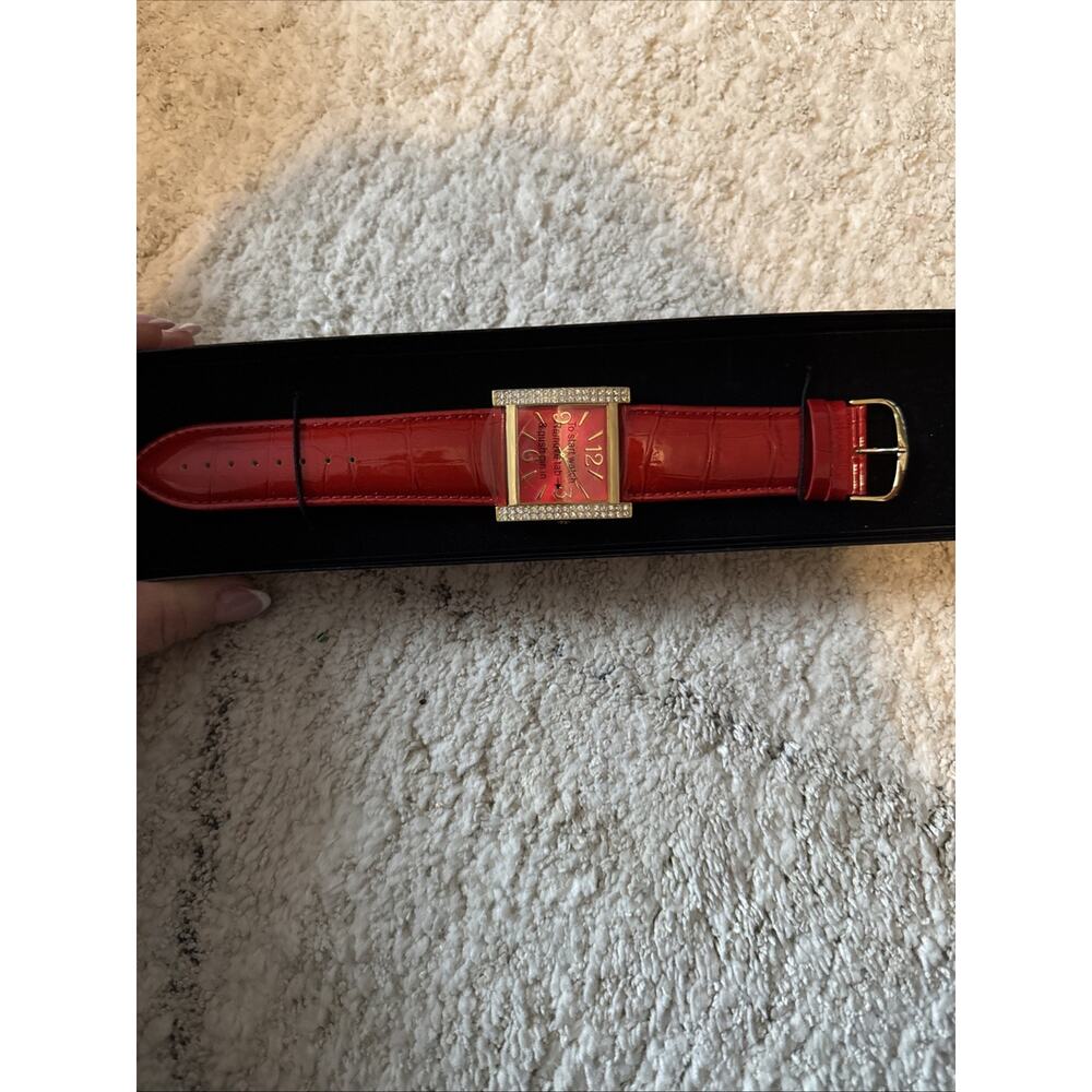 Joan Rivers Classics Collection Wristwatch Pink Band and Face, Gold Trim